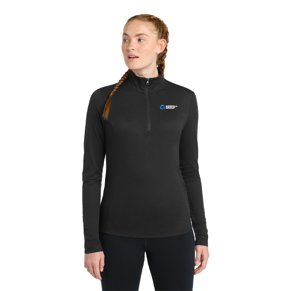 Ladies PosiCharge ® Tri-Blend Wicking 1/4-Zip Pullover