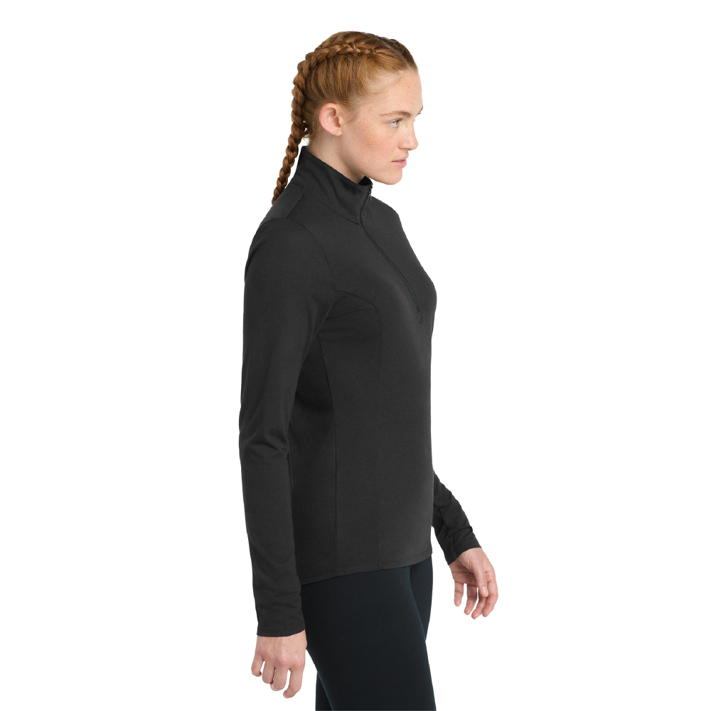 Ladies PosiCharge ® Tri-Blend Wicking 1/4-Zip Pullover - Image 2
