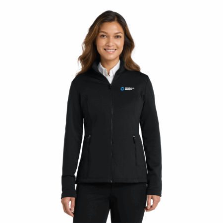 Ladies Grid Fleece Jacket - Image 3