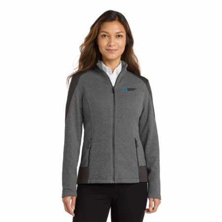Ladies Grid Fleece Jacket - Image 4