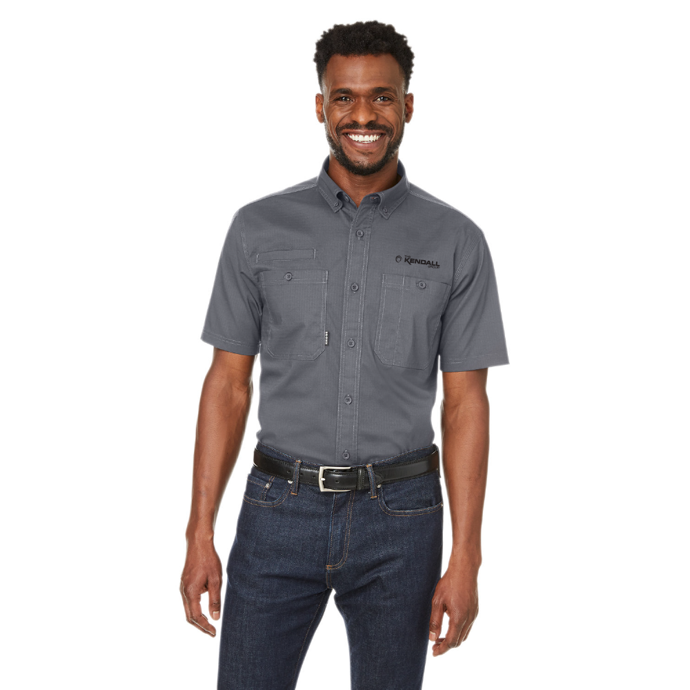 Dri Duck Men’s Craftsman Ripstop Short-Sleeve Woven Shirt – The Kendall ...