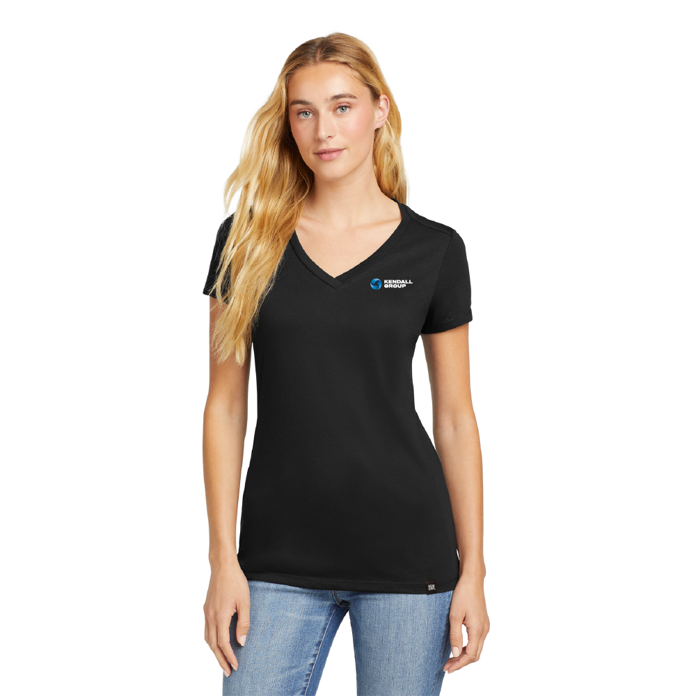 New Era® Ladies Heritage Blend V-Neck Tee - Image 3