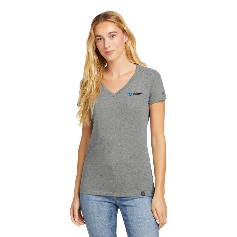 New Era® Ladies Heritage Blend V-Neck Tee - Image 2