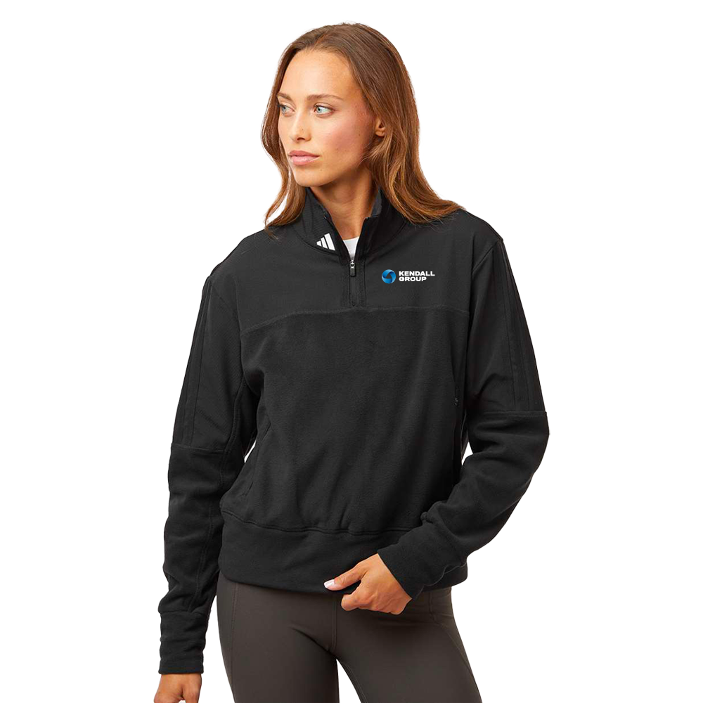Adidas - Women's Fleece Quarter-Zip Pullover - Image 3