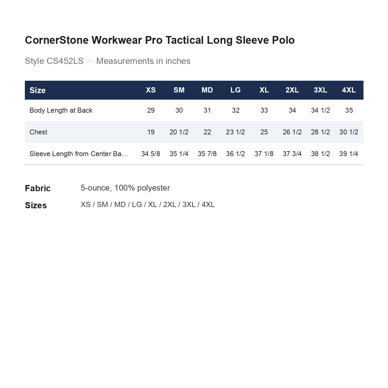 KG26-CS452LS-Specs