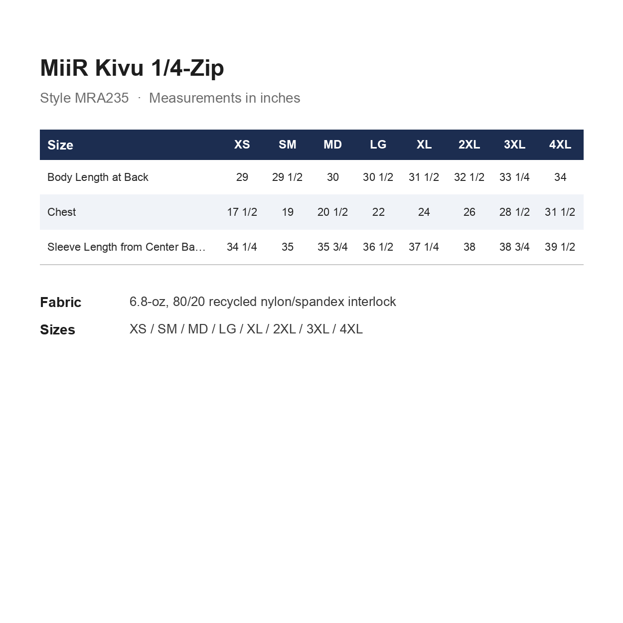KG26-MRA235-Specs